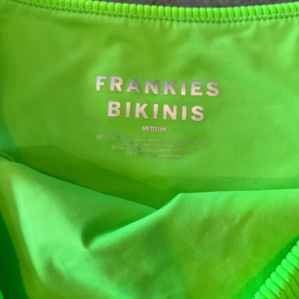 Frankie's Bikinis Neon Green Ribbed Two-Piece Bikini